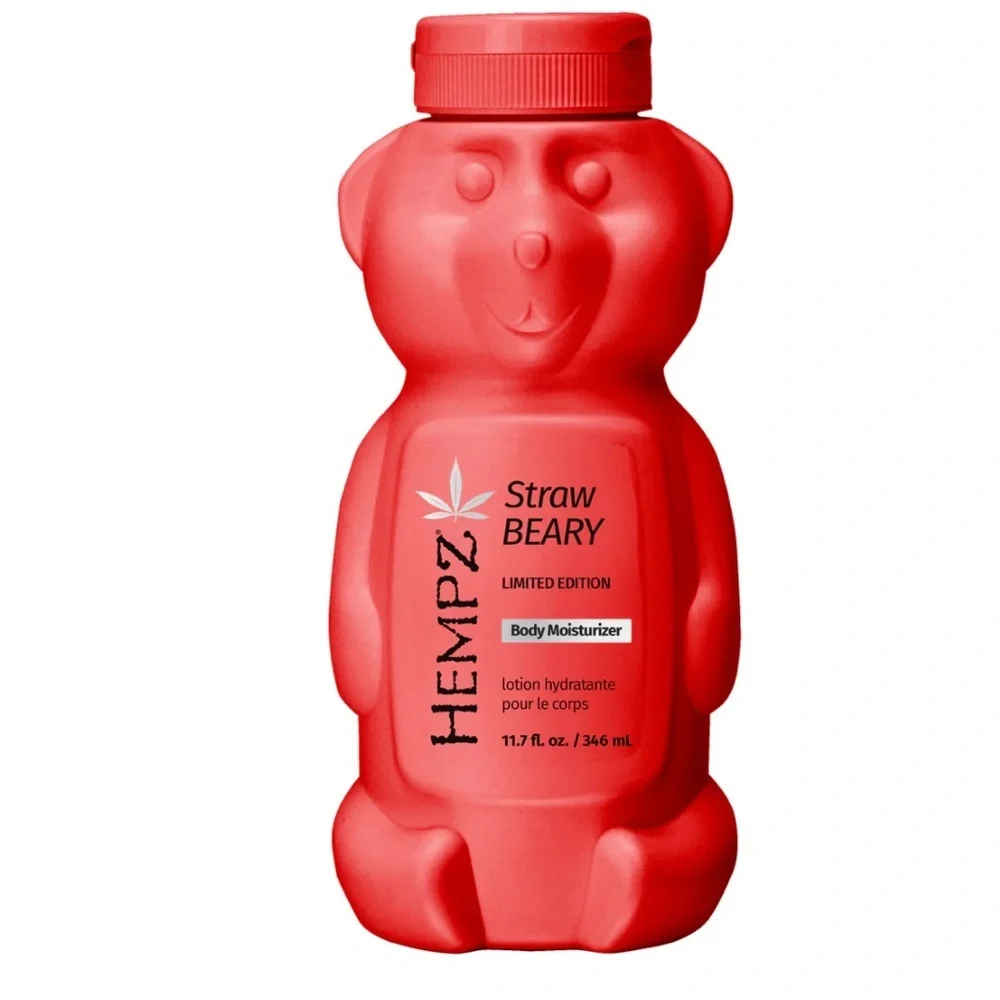 Hemptz StrawBeary Body Moisturizer Bear Limited Edition NWT